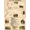 thumbnail image 2 of Vintage Maps 11x14 Black Modern Framed Museum Art Print Titled - Civil War Fall of Vicksburg Mississippi, 2 of 4
