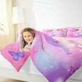 thumbnail image 4 of Homewish Cartoon Animal Axolotl Girl 2pcs Bedding Comforter Set,Flying Butterflies Twin Comforter Sets,Dreamy Princess Breathable Bedding Set,Super Cozy Room Decor,Reversible, 4 of 8