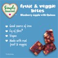 thumbnail image 4 of Simply Gourmet Fruit & Veggie Bites Snacks, Blueberry Apple with Quinoa, 12 Months+, 4 of 6
