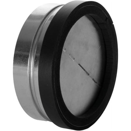 Inline Butterfly Backdraft Damper with Spring 6 Inch