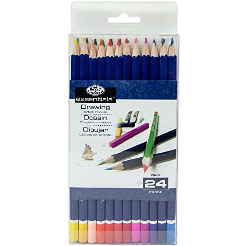 Royal & Langnickel Essentials Color Pencil Set, 24/pkg