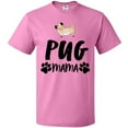 thumbnail image 3 of Inktastic Pug Mama with Paw Prints T-Shirt, 3 of 5