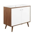thumbnail image 2 of Modway Transmit 36" Bathroom Vanity in Walnut White, 2 of 10