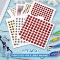 thumbnail image 5 of Uxcell Fish Eyes for Lures Making, 3D Eyes Fly Tying Materials Lures, Artificial Fishing Baits 12mm & 100 Pcs & Silver, 5 of 7