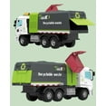 thumbnail image 3 of Big Daddy - Green City Sanitation Truck - DUO Trash & Recycling Cans with Lifting & Dumping Action, 3 of 4