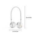 thumbnail image 2 of Toystoory Ventilador de cuello banda para el cuello portátil recargable manos libres 5W 3 velocidades enfriador de aire trabajo silencioso al aire libre Electrodomésticos Blanco con Luz Toystoory HA063364-04B, 2 of 6