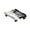 Black and white colo, variant on Adjustable Computer Tower Stand with Casters Wheel Mobile CPU Holder Under Desk Towers Stand for Gamings,