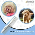 thumbnail image 3 of Dog Grooming Comb | Removes Tangles & For Dematting | Pet Comb | Detangler | For Matted Hair | Metal | Great For Poodles & Goldendoodles (Large), 3 of 5