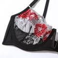 thumbnail image 4 of Gibobby Conjunto de lencería Sexy para Mujer Ropa Interior de Encaje Interior con Cuello V Ropa de Dormir(Negro, CH), 4 of 5
