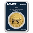 thumbnail image 1 of 2019 1 oz Gold Lunar Year of the Pig (MintDirect® Single), 1 of 4