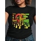 thumbnail image 1 of Playera Deportiva Manga Corta Mujer Dry-FitPrint Celebration Women's T-Shirt, 100% Polyester Crew Neck Tee, Casual Style with Alphabet Pattern, Regular Length Knit Fabric Top for Spring/SummerFather, 1 of 8