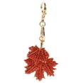 thumbnail image 5 of FOMIYES Fall Leaves Keyring Maple Leaf Shape Keychain Red Zinc Alloy Hanging Decor 1Pcs 5.3X2.4X0.4In, 5 of 8