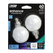 Enhance 5.5W G16.5 Filament LED Bulb, 500 Lumens - Daylight