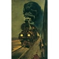 thumbnail image 3 of Klemens Brosch 16x24 Black Modern Framed Museum Art Print Titled - The Express Train (1924), 3 of 5