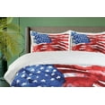 thumbnail image 4 of Ambesonne Watercolor Duvet Cover Sets, Digital Graffiti, 2-King, Red Blue, 4 of 7