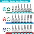 thumbnail image 2 of Juego de conectores DURATECH Drive Torx de 3/8 pulgadas con conector CR-V de 21 piezas, 2 of 7