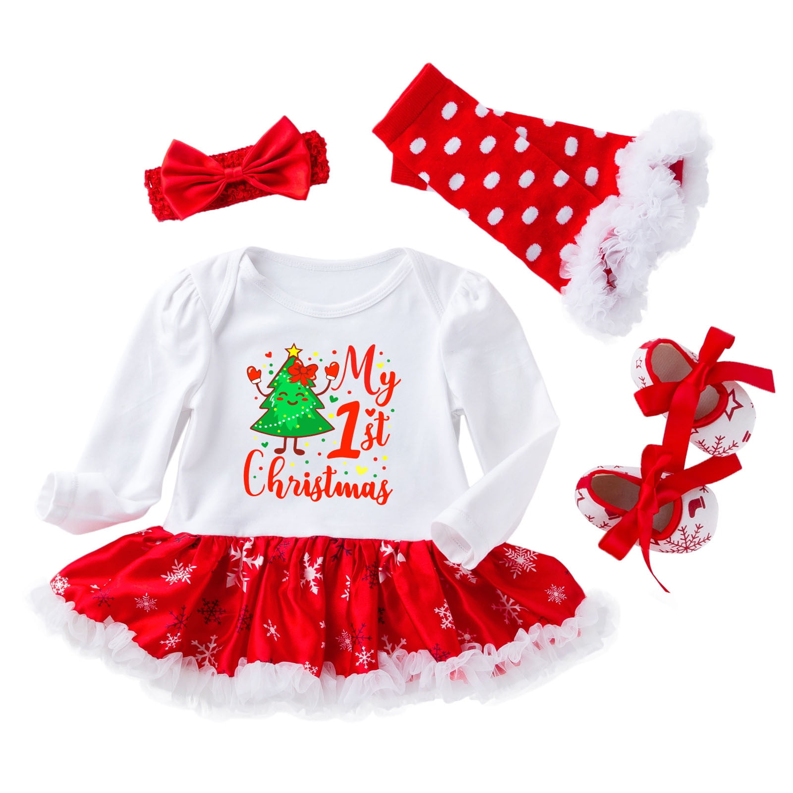 Winter Savings Clearance Pezhada Fall Wedding Guest Dresses toddler Girl Dress toddler Newborn Baby Girls Princess Letter Dress Set Christmas Outfits