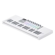 Novation Launchkey Mini 37 MK4 White 37-Note Mini Controller Keyboard with Headphones Package