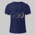 thumbnail image 5 of TOWED22 Men's America 250 Printed Casual T-Shirt 4Th of July American Flag Patriotic Tee(Dark Blue,XXL), 5 of 7
