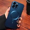 thumbnail image 2 of Luxury Matte For Magsafe Wireless Charging Case For iPhone 15 11 13 12 14 Pro Max Plus Magnetic Phone Cases Lens Protector Cover Green For iPhone 14, 2 of 6