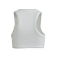 thumbnail image 4 of Douhoow Women's Ribbed Crop Tops Summer Solid Tees Round Neck Sleeveless Slim Tank Tops, 4 of 7
