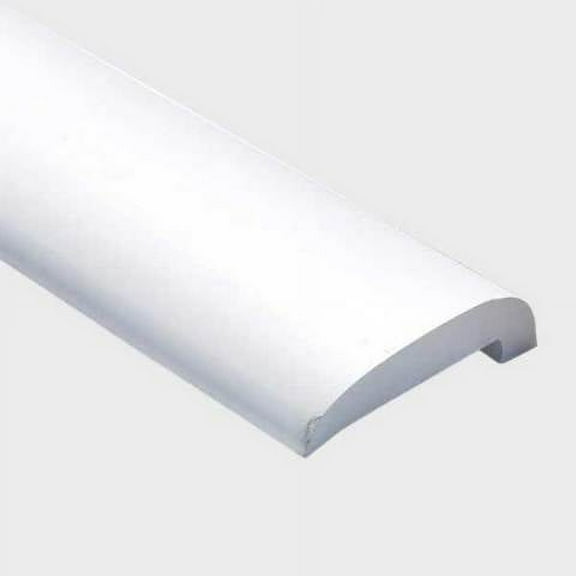 Boat Gunnel Molding | 3 1/2 x 1 Inch White Vinyl (8 Foot Sections)