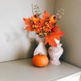 thumbnail image 5 of YIMWNYI Halloween Simulation Decorated Maple Leaf with Pumpkins, Fall Decor for Home, Multi-Scene Use, Perfect for Thanksgiving and Autumn Decorations, Realistic Maple Leaves, Seasonal Home Ambience, 5 of 6