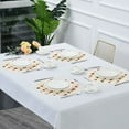 thumbnail image 5 of 15.4" Round Placemat Set of 4 Polyester Fabric Place Mats Non-Slip Dining Kitchen Table Mats for Kitchen Party Decor Candy Cane-shaped Ribbons and Hearts, 5 of 5