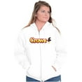 thumbnail image 4 of Crows Logo Black Licorice Candy Lover Unisex Plus Size Zip Hoodie Brisco Brands 4X, 4 of 5