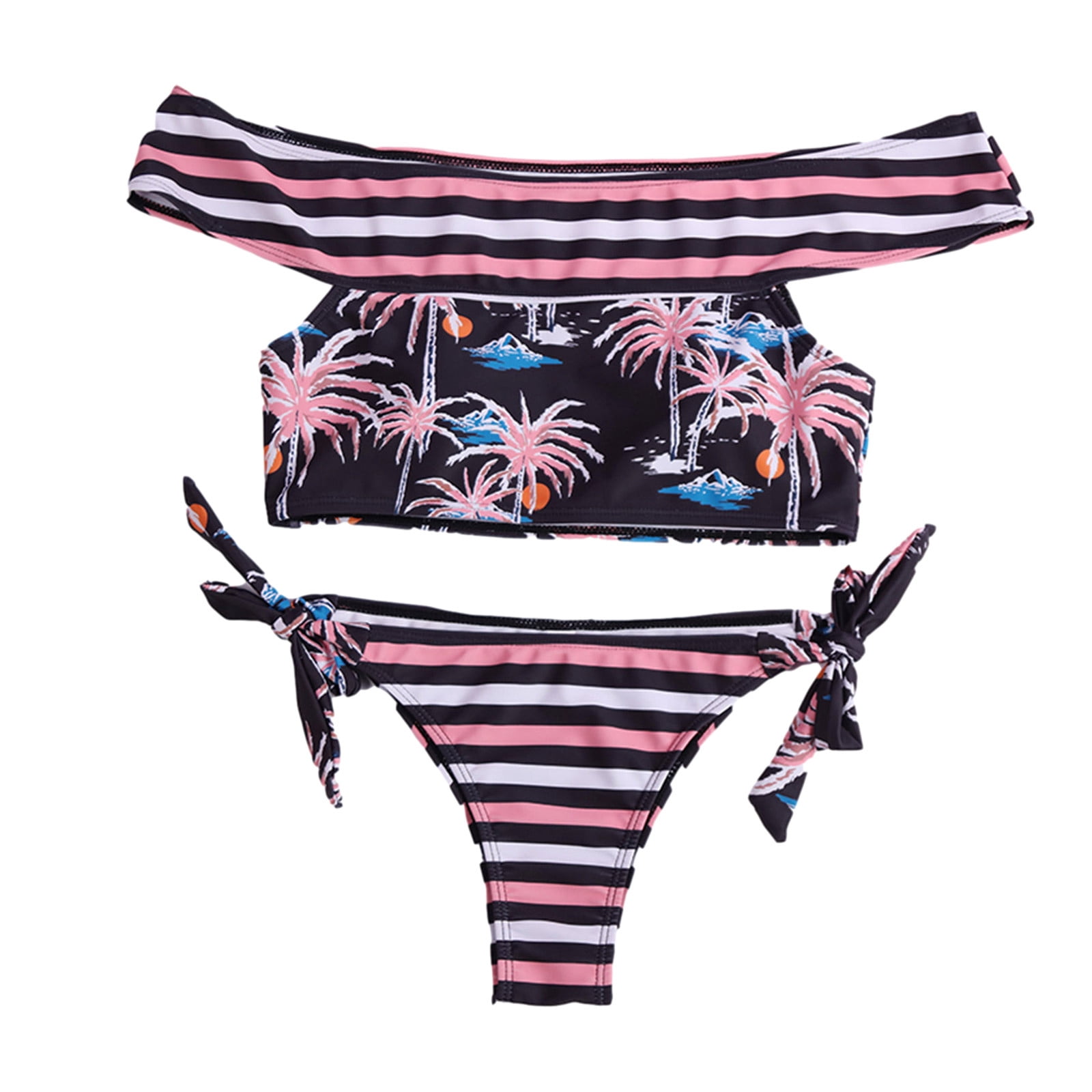 Womens Bikini Sets Women Fashion Two-Piece Bikini Printing Swimwear  Swimsuit Beachwear Set - Walmart.com