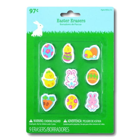 Easter Erasers, Set of 9