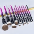 thumbnail image 3 of 12pcs/set Luxury Glitter Diamond Bling Makeup Brush Metal Purple for Women Makeup Brush Beauty Tool with bag B, 3 of 5