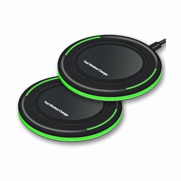 FU1999Wireless Charger 10W Qi Fast Wireless Charging Pad,7.5W Compatible with iPhone 11,11 Pro,11 Pro Max,Xs Max,XR,XS,X,8,8 Plus,10W for S10,S10 ,S9,S8,Note 10,10 ,9,8,AirPods(2PCS)