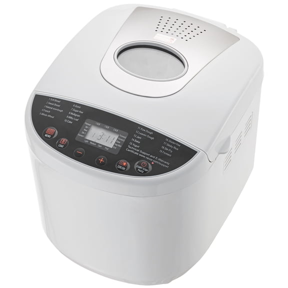 KFFKFF Bread Maker 2LB 19 in 1 Automatic Bread Machine Non Stick White