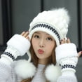 thumbnail image 1 of Fashion Hat Winter Woolen Hat Plus Velvet Ear Protection Hat Women Knitted Hat, 1 of 5