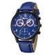 thumbnail image 1 of Reloj de cuarzo para hombre, relojes de moda para hombre, reloj de pulsera analógico de cuarzo, estilo militar, informal, de cuero, para negocios., 1 of 3