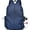 Blue-1, variant on AoDai Trendy pleated double shoulder bag - Lightweight and casual travel backpack - Student's daily school or shopping backpack with a simple design on the shoulders