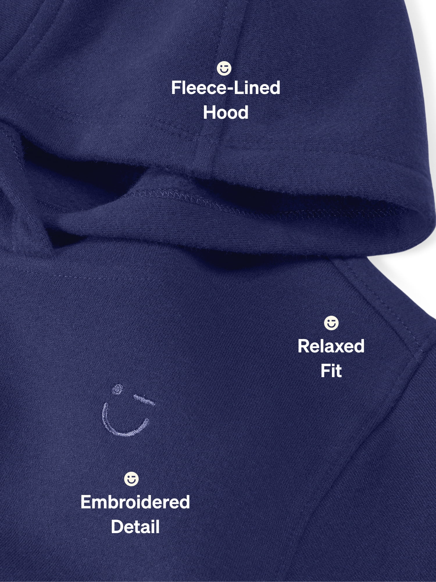Color Mix by Garanimals Kids Fleece Hoodie, Sizes 6–16