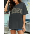 thumbnail image 4 of KimSoong Oversized Shirts for Women Christian YHWH Letter Print Tee Vintage Jesus Faith Inspirational Casual Tee Tops, 4 of 7