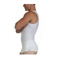thumbnail image 3 of Men's Insta Slim TS00N1 Compression Crew-Neck Tank (White 3XL), 3 of 11
