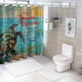 thumbnail image 7 of Orinice Sea Turtle Shower Curtain Nautical Beach Ocean Bathroom Decor Shower Curtain Fabric Polyester Waterproof with Plastic Hooks  60x72, 7 of 7