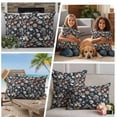 thumbnail image 5 of Coastal Shell Starfish Outdoor Waterproof Pillow Covers, Vintage Ocean Summer Seaside Decorative Square Throw Pillowcase Sofa Cushion Sham for Patio/Couch/Chair, 20"x20" 2 Pack, 5 of 8
