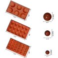 thumbnail image 2 of Semi Sphere Silicone Mold, Silicone Chocolate Molds, 3 Packs Baking, 2 of 5