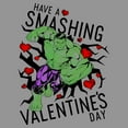 thumbnail image 2 of Boy's Marvel Valentine's Day Hulk Smashing  Sweatshirt, 2 of 3