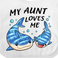 thumbnail image 4 of Inktastic My Aunt Loves Me- whale shark Boys or Girls Baby Bib, 4 of 4