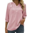 thumbnail image 1 of Blusa con cuello alto y estampado floral para mujer - Poliéster, corte holgado - Casual de primavera/verano - S-XXL, 1 of 5