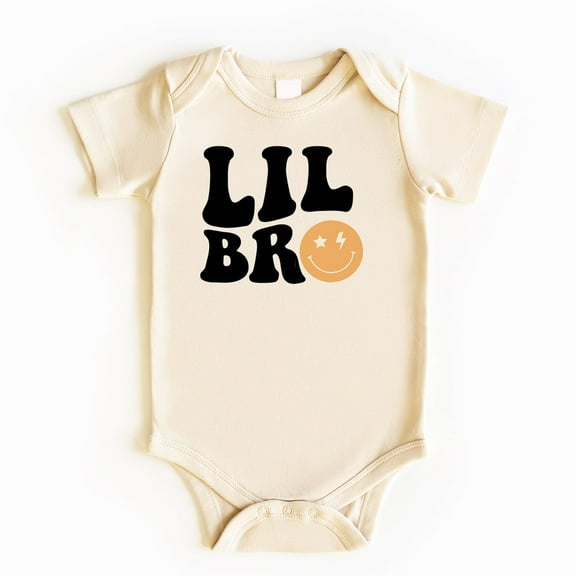 Lil Bro Baby Bodysuit, Little Brother Announcement, Baby Boy Outfit, Baby Boy Gifts, Pregnancy Announcement, Baby Boy Clothes, Baby Gifts Cute Baby Onesie, BABY BODYSUIT LAT 4424
