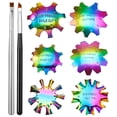 thumbnail image 1 of 1 Set Stainless Steel Nail Template French Manicure Template DIY Steel Plate, 1 of 8