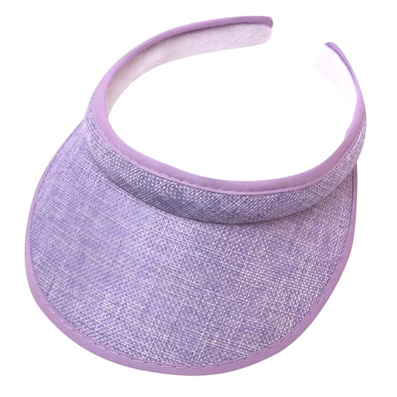 VANIDO Womens Summer Sun Visor Hats Lightweight Comfy Top Round Brim Hats Sun Protection Tennis Running Sport Visor Top Seasonal Sale Purple