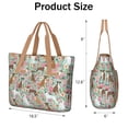 thumbnail image 3 of Tote Bag for Women - Cute Boxer Dog and Flowers Florals Shoulder Bag - Large Utility Work Duffle Bag with Zipper Handbag for Travel, Work, Sprots, 3 of 5